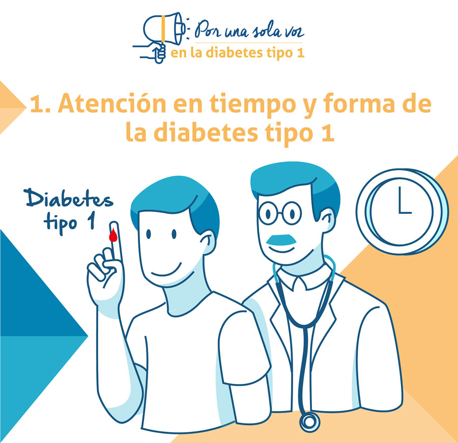 Por una sola voz, en la diabetes tipo 1