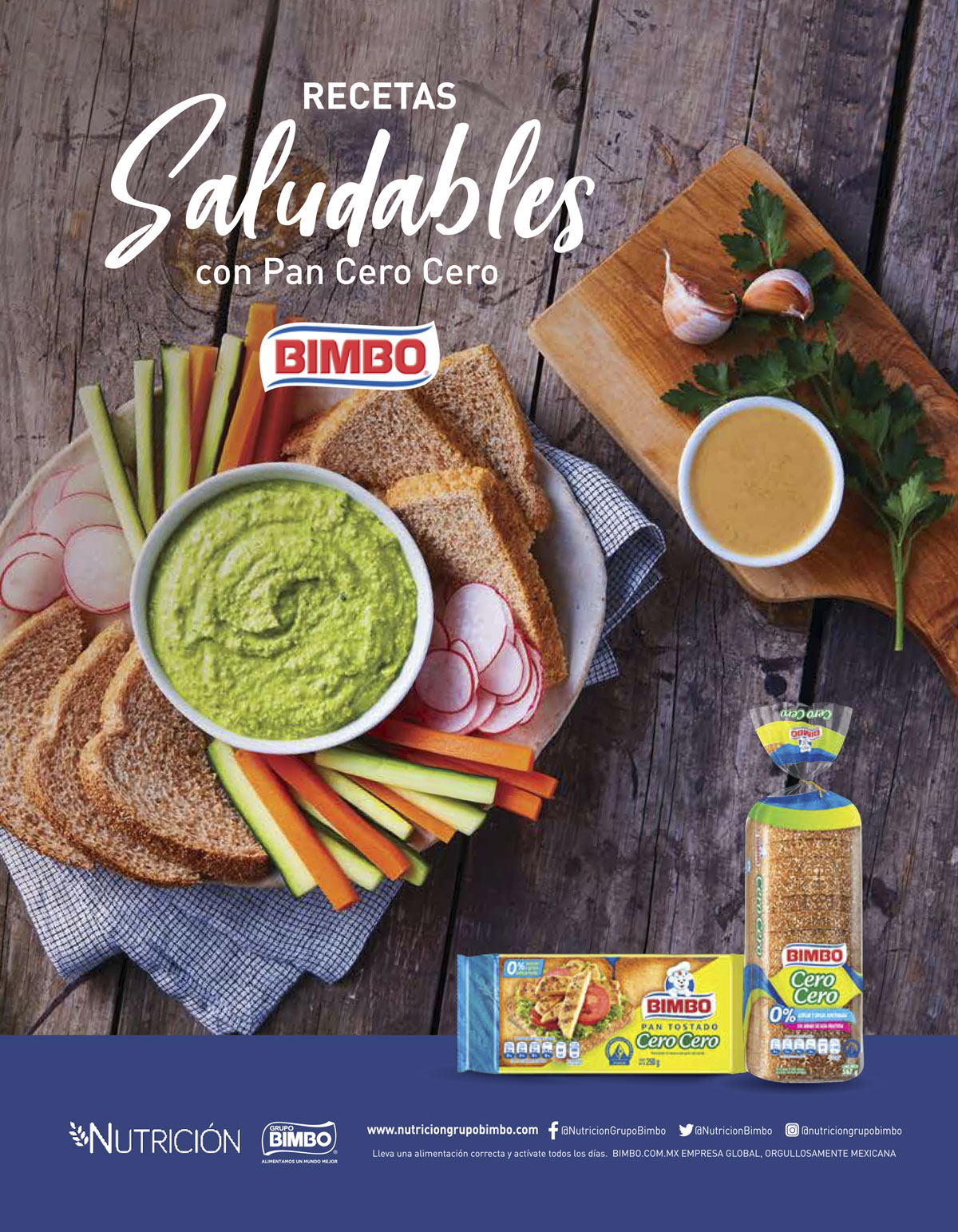 Recetas saludables con pan cero cero