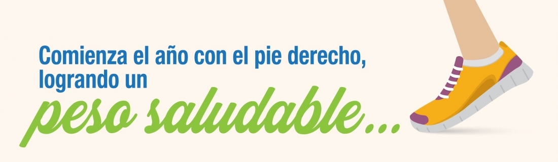 Comienza el año con el pie derecho, logrando un peso saludable…