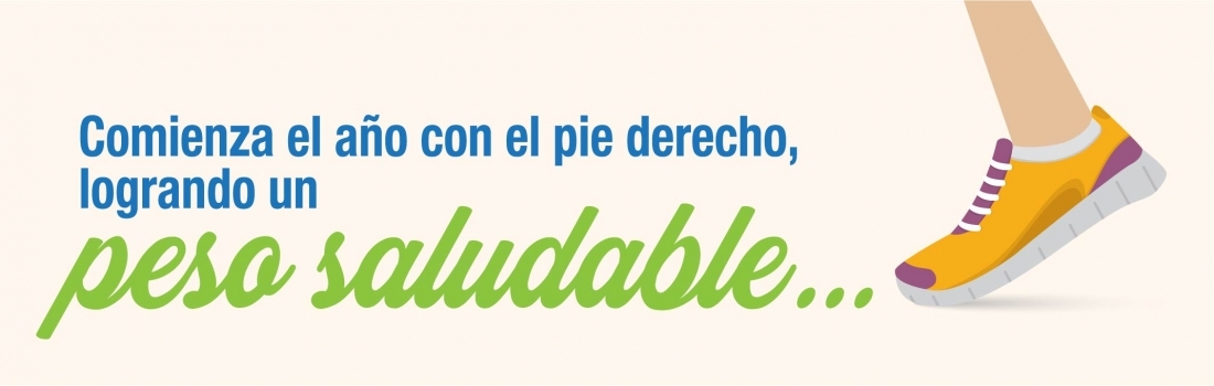 Comienza el año con el pie derecho, logrando un peso saludable…